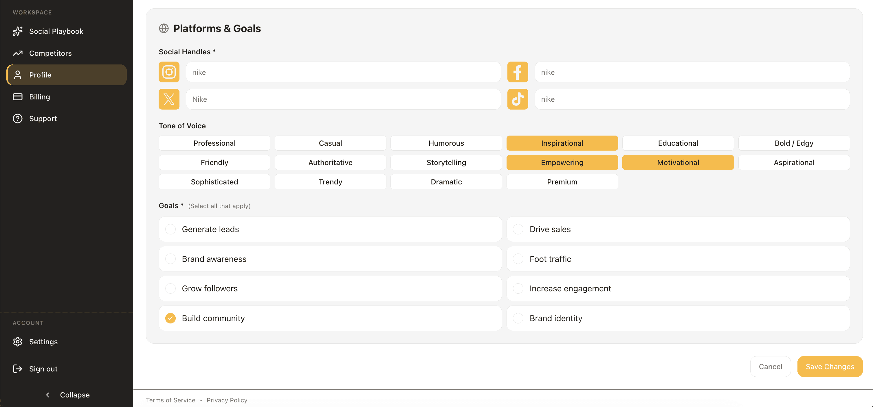 Add your business example